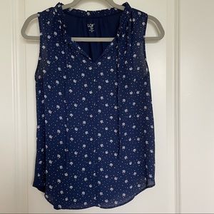 Loft Navy Blue Top